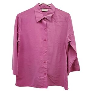 Liz Claiborne  Button Down Pointed Collar Blouse